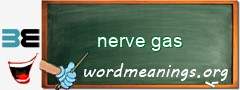 WordMeaning blackboard for nerve gas